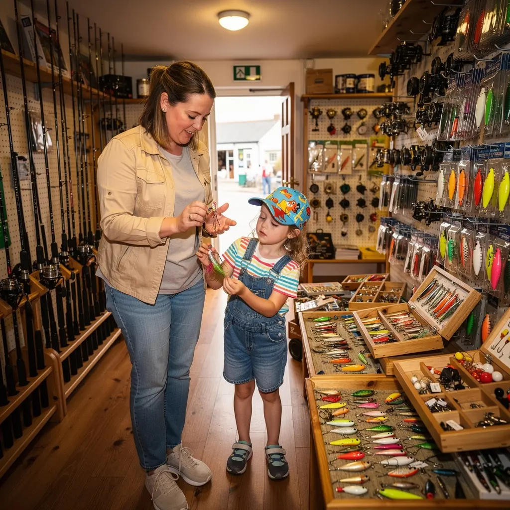 A scenic view of a river surrounded by lush greenery, perfect for a day of fishing.