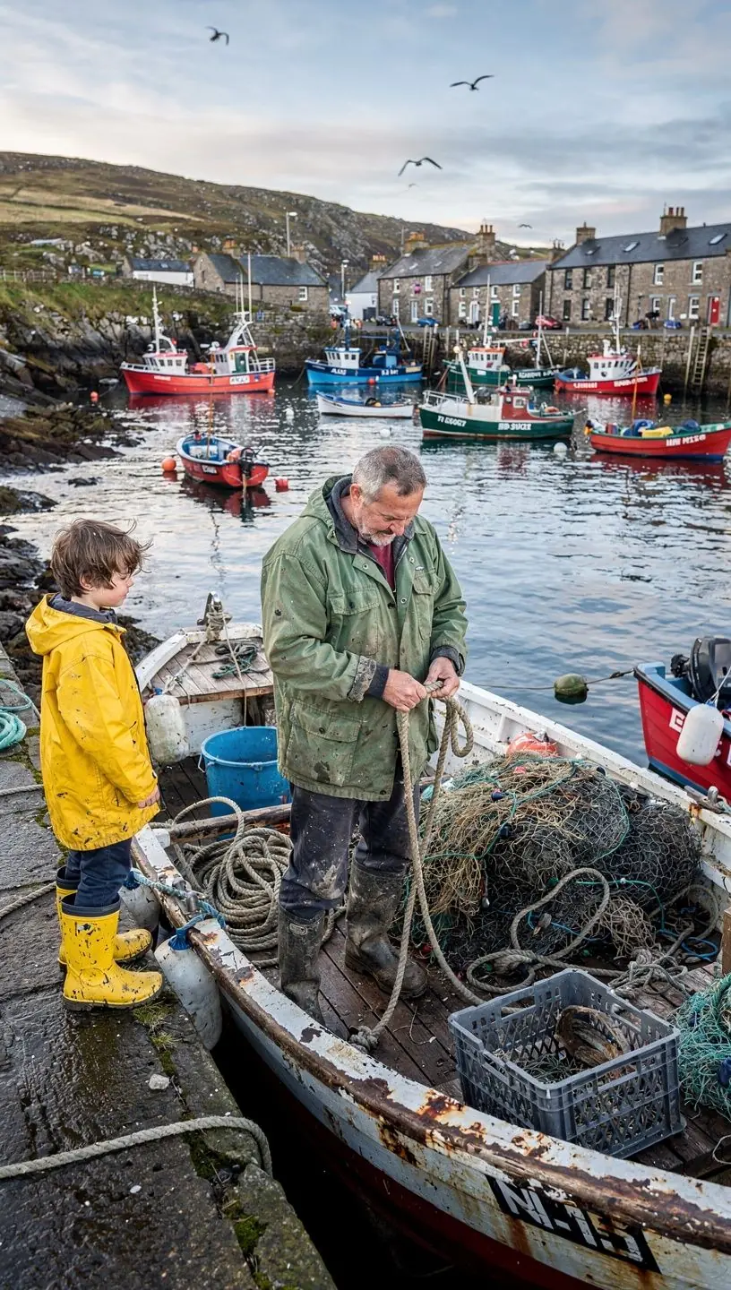 A detailed image of a tackle box filled with colorful baits and fishing accessories.