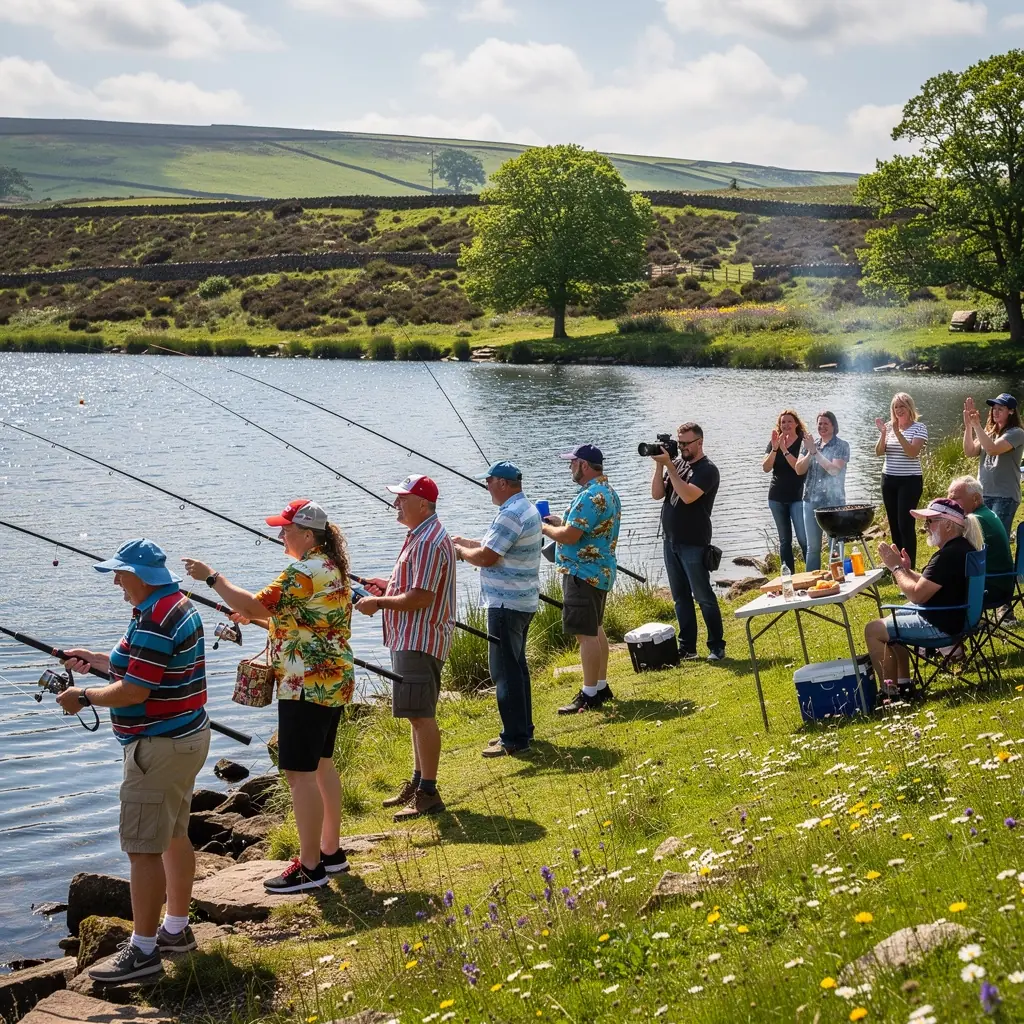 An infographic illustrating the different types of fish found in local waters throughout the year.