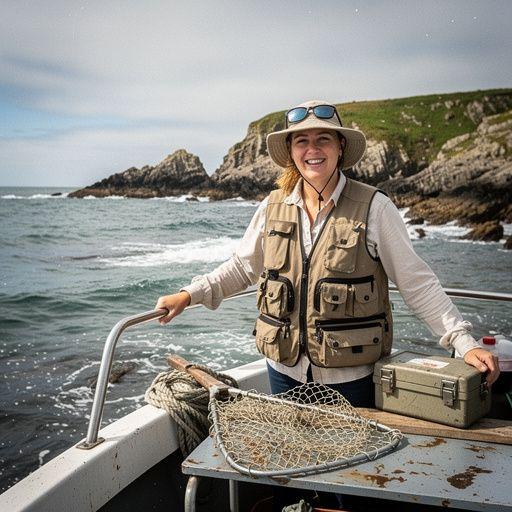Close-up of various fishing rods and reels displayed in a vibrant shop.